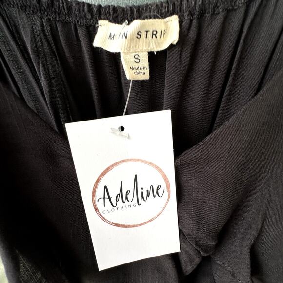 NWT Tiered Animal Print Maxi Boho Sundress with Black Crossover Bodice, Size S - Picture 7 of 8